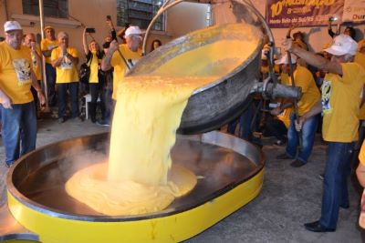 Tombo de polenta de 800 quilos movimentará Monte Belo do Sul